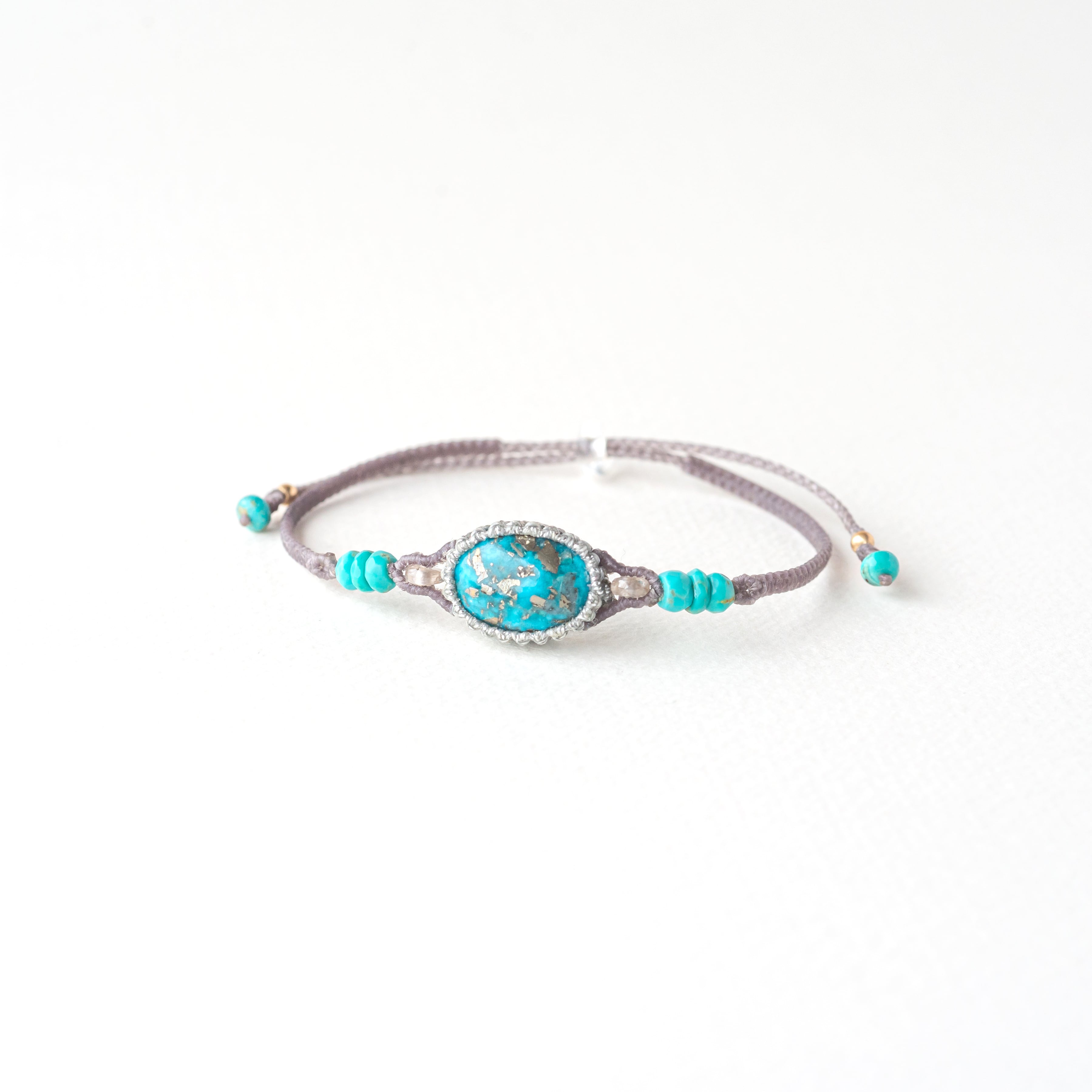 special collection»大粒イラン産ターコイズマクラメネックレス