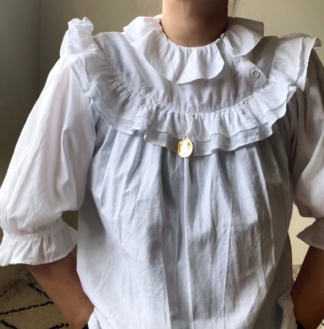Austrian Ruffle Collar Blouse