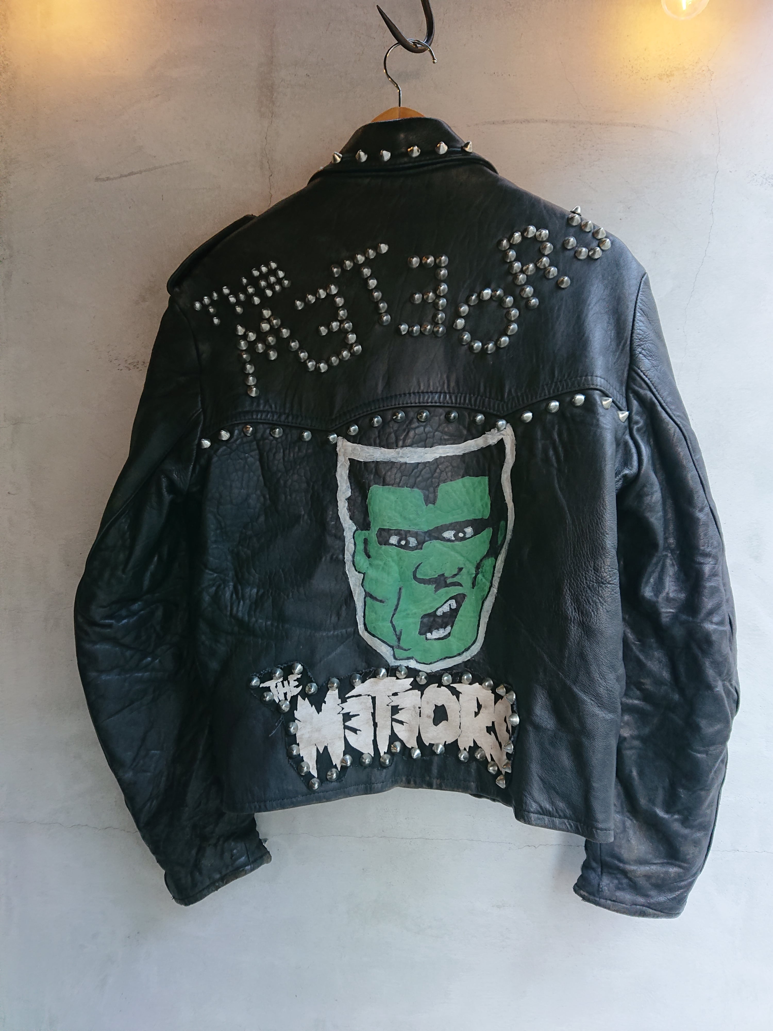 VINTAGE PUNK STUDS LEATHER JACKET