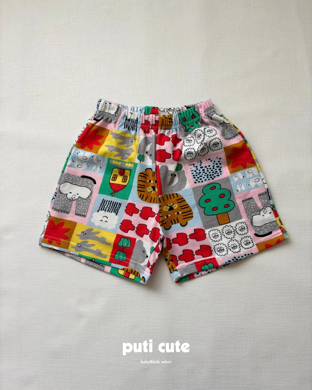 110-120 ꒰ 即納 ꒱ Printed short pants / orange mom ⸝⋆