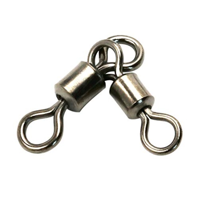 50個/袋 3ウェイ釣り スイベル 親子サルカン 徳用 三又サルカン スナップサルカンルアー スナップ 高強度・耐食性 ステンレス銅合金釣りサルカン(1x2#,長さ: 20mm,破断強度:40kg)
