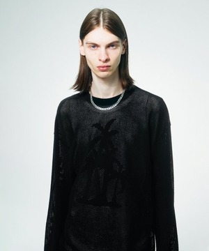 [SCULPTOR] Palm Tree Pullover Black