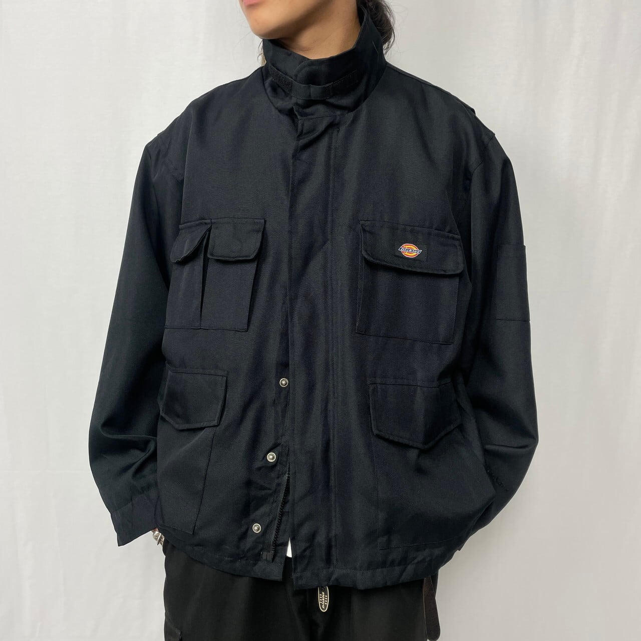 90年代 ユーロ Dickies ディッキーズ M-65タイプ ハイネック ナイロン 