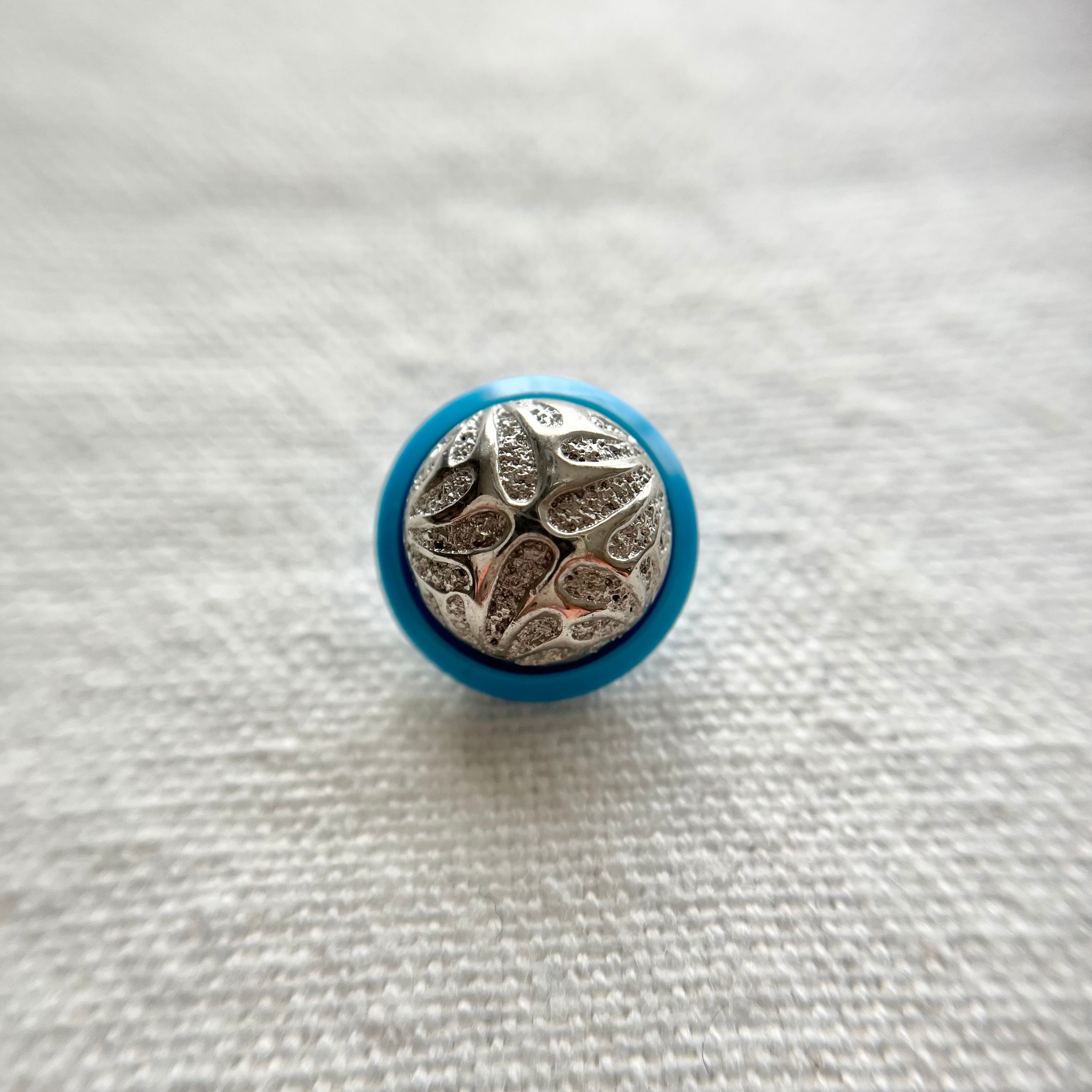 シルバードームフラワー×スカイブルー 13.5㎜