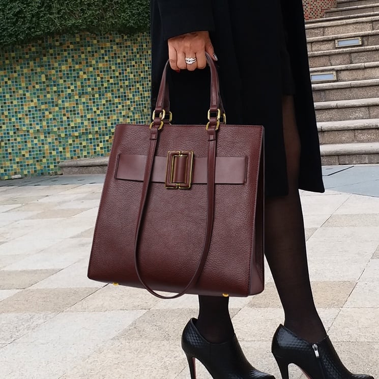 2WAY ベルトモチーフ ハンドバッグ G0644