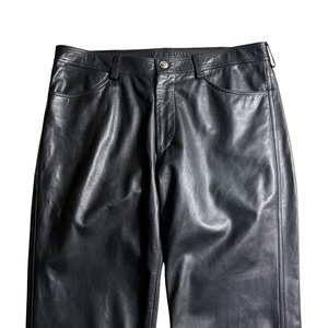 vintage GIANNI VERSACE black leather pants
