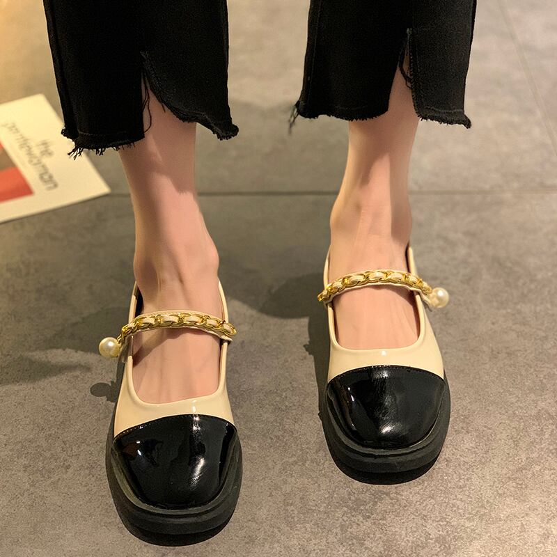 レザースタイルレッド 靴 シューズ ローファー ラウンドトー 部族の婦人靴4403913955