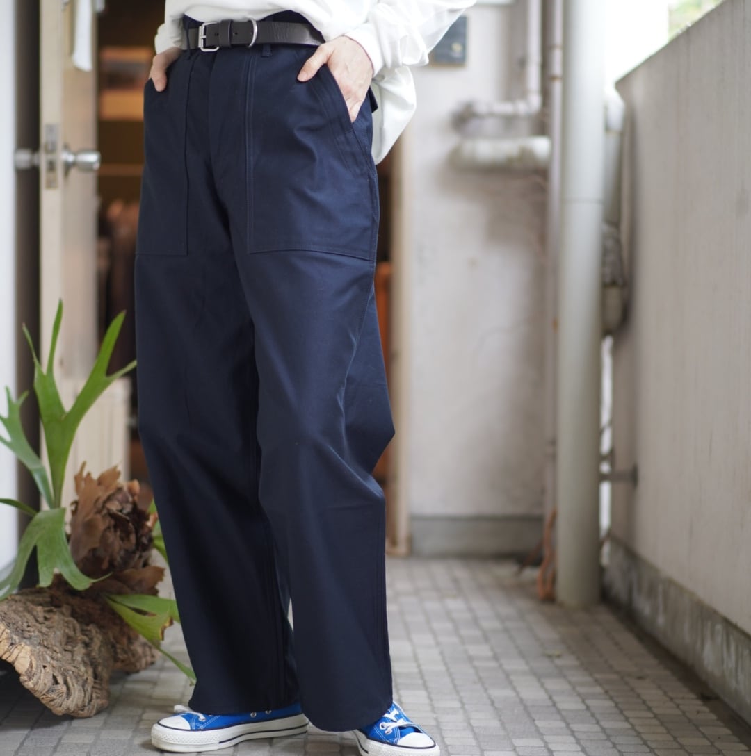 TUKI(ツキ)baker pants-navy blue-(0152) | Debby
