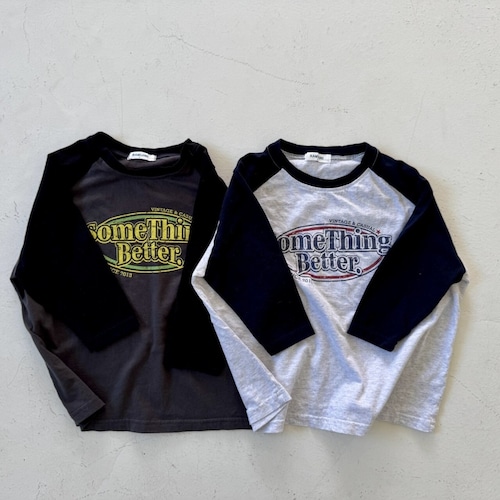 《送料無料》予約:サムシングラグランT【ramijini】※ジュニアサイズ 《送料無料》予約:サムシングラグランT【ramijini】※ジュニアサイズ