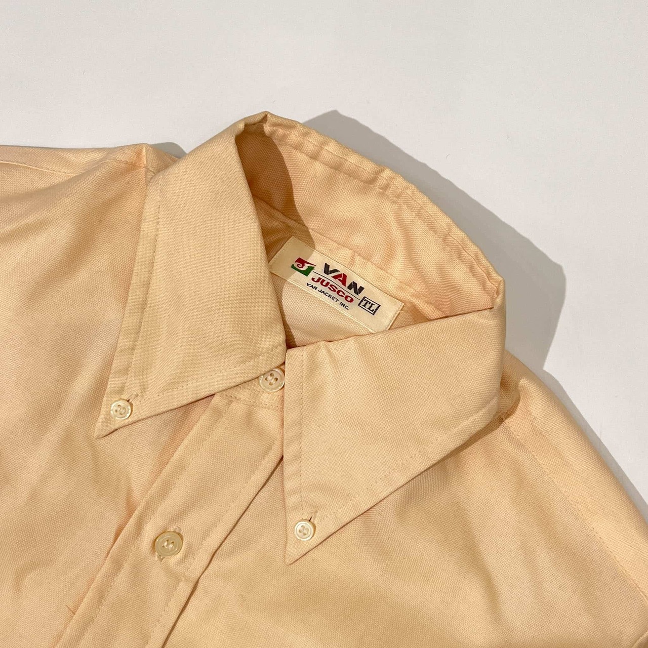 Van Jusco ヴァンヂャケット BD ボタンダウン 長袖シャツ TL/クリーム系 メンズ ビンテージ/アイビートラッド