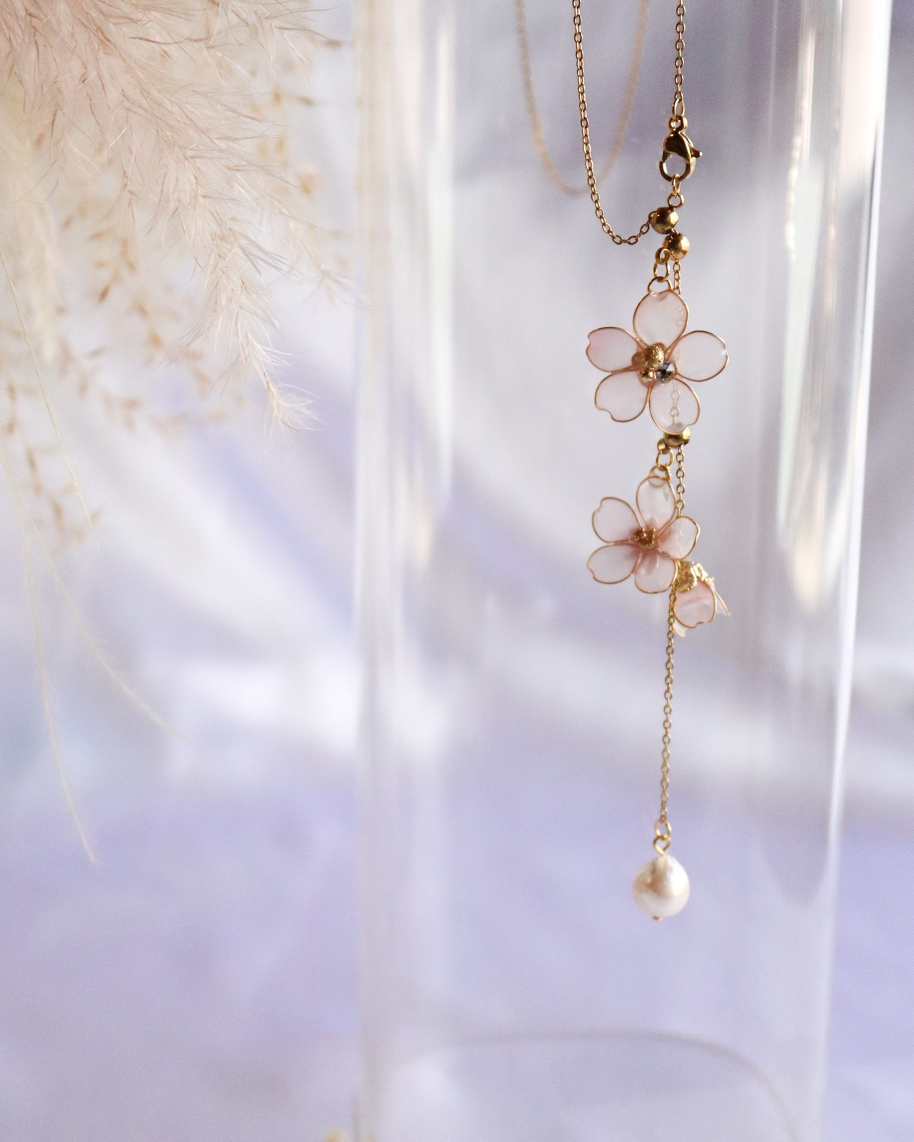 ” 流れる（sakura）ネックレス”