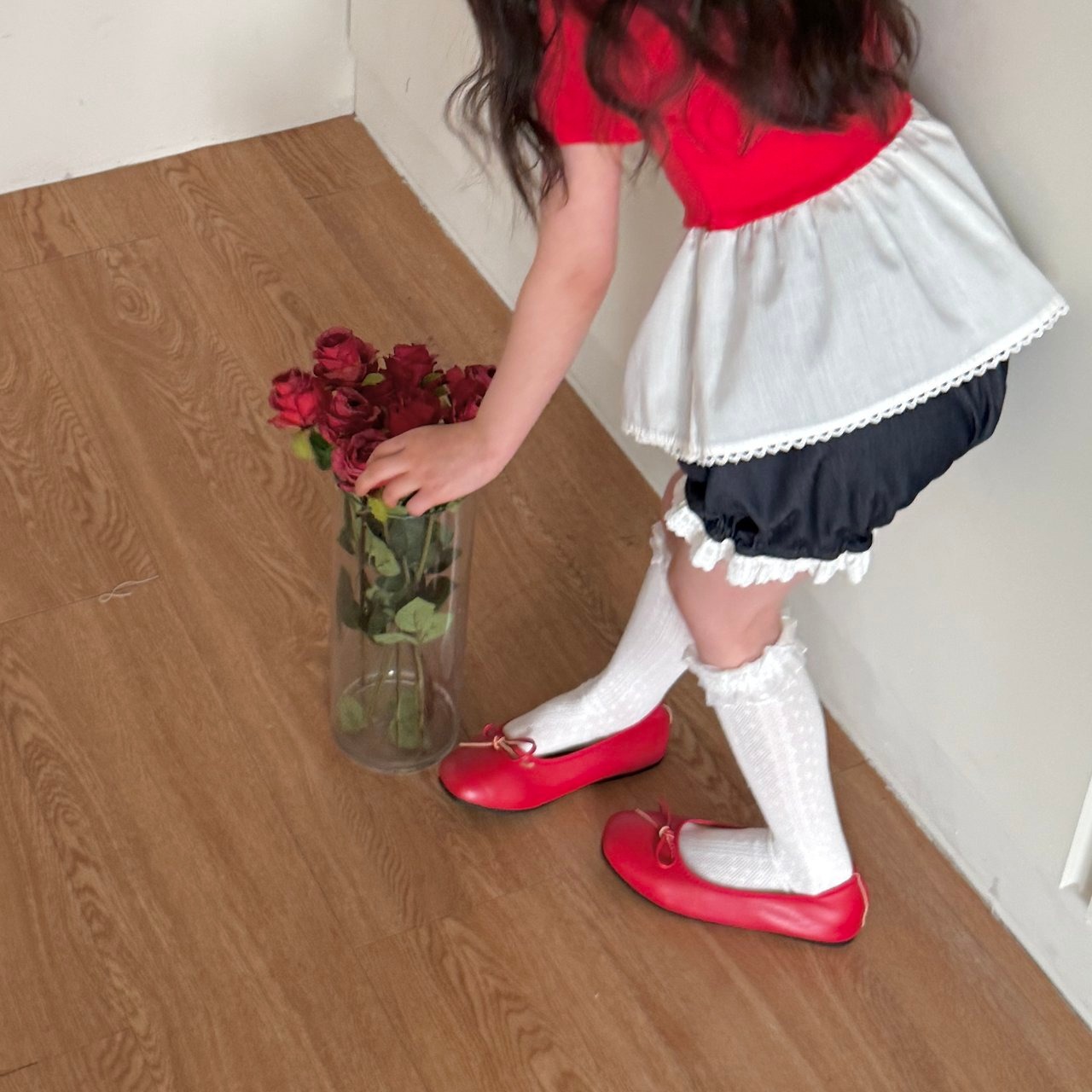 [ninibello] Summer Tulip Layered Tee / [니니벨로] 썸머튤립레이어드티