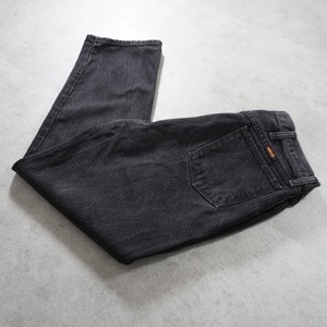 RUSTLER black denim W34.5L28.5相当 古着
