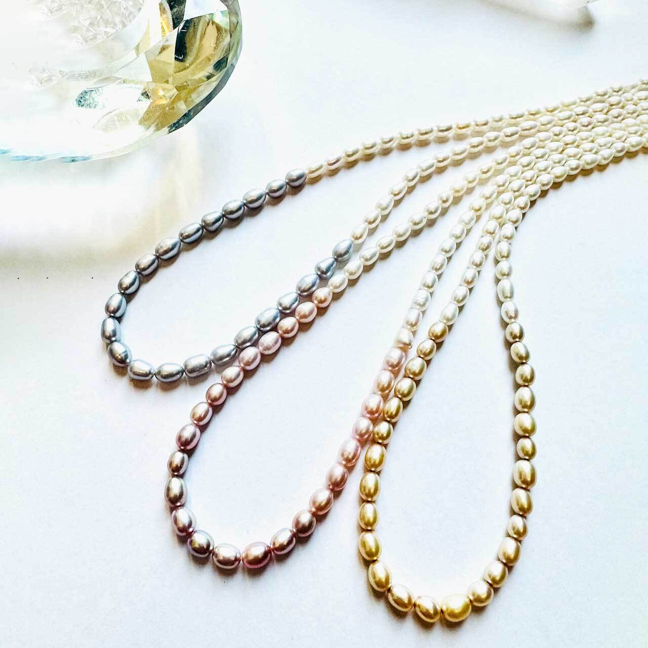 淡水パールショートネックレス Silver 18KGF