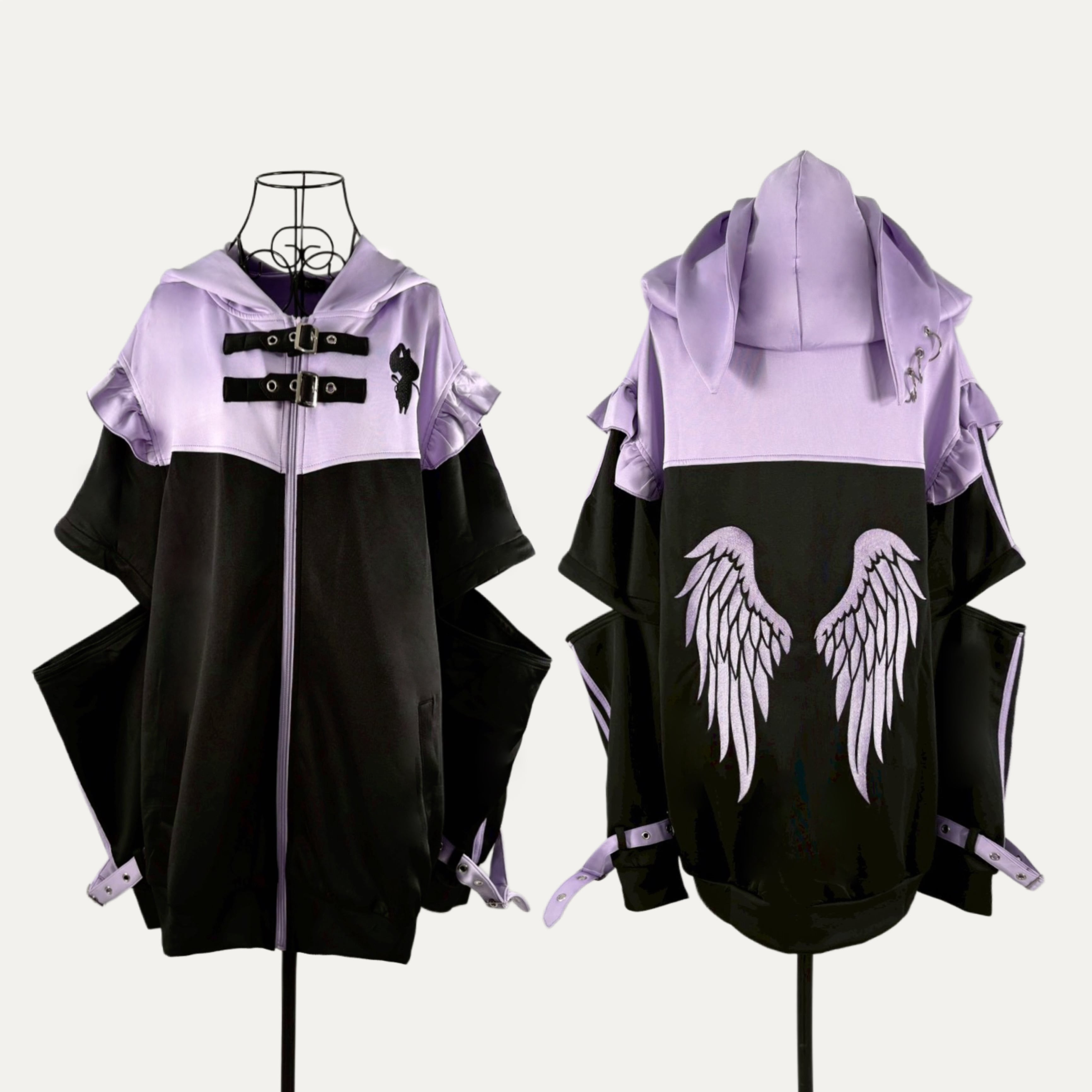 バレンタインプレゼント》うさ耳付きSIDE LINE 3WAY ZIP OUTER