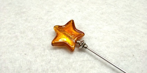 【ピンブローチ】ショート 星