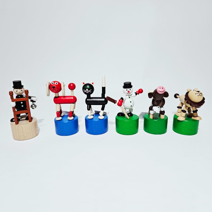 デトア DETOA 木製 プッシュトイ 雪だるま チェコ製 det-pu12482-2