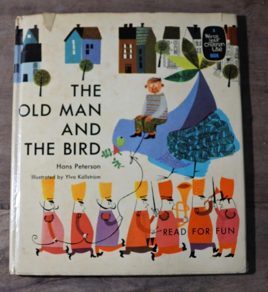 古書 洋書 絵本 THE OLD MAN AND THE BIRD READ FOR FUN Hans Peterson