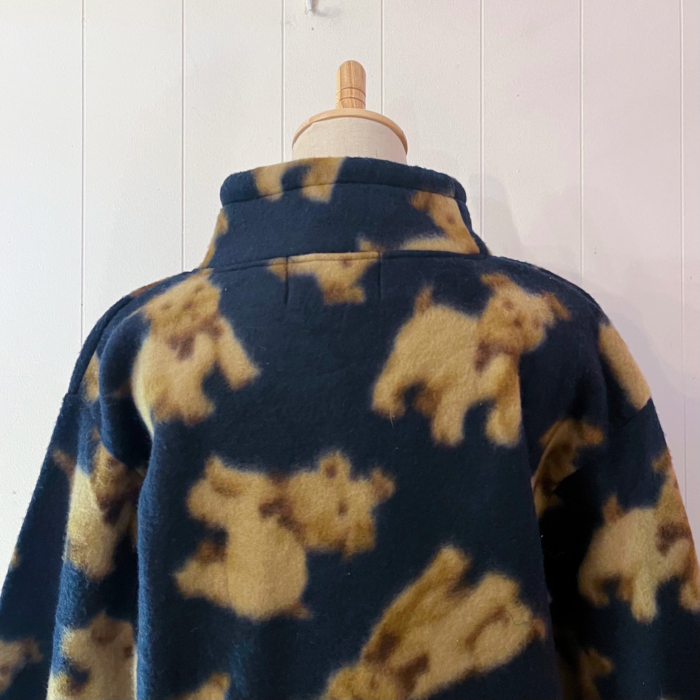 dog high neck fleece pullover