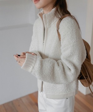 ウールブレンドカーディガン【a-50195】