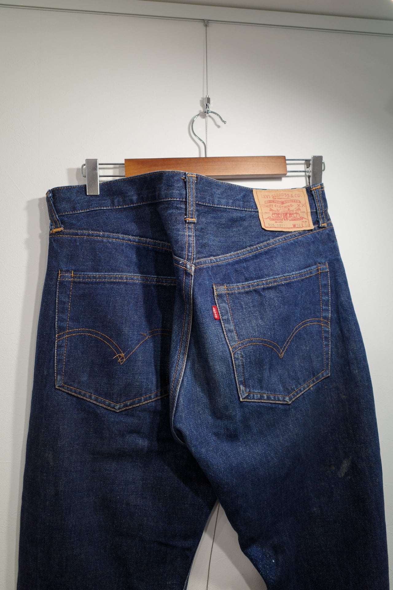 濃紺】60s Levi's 505 bigE special vintage denim made in USA 表記