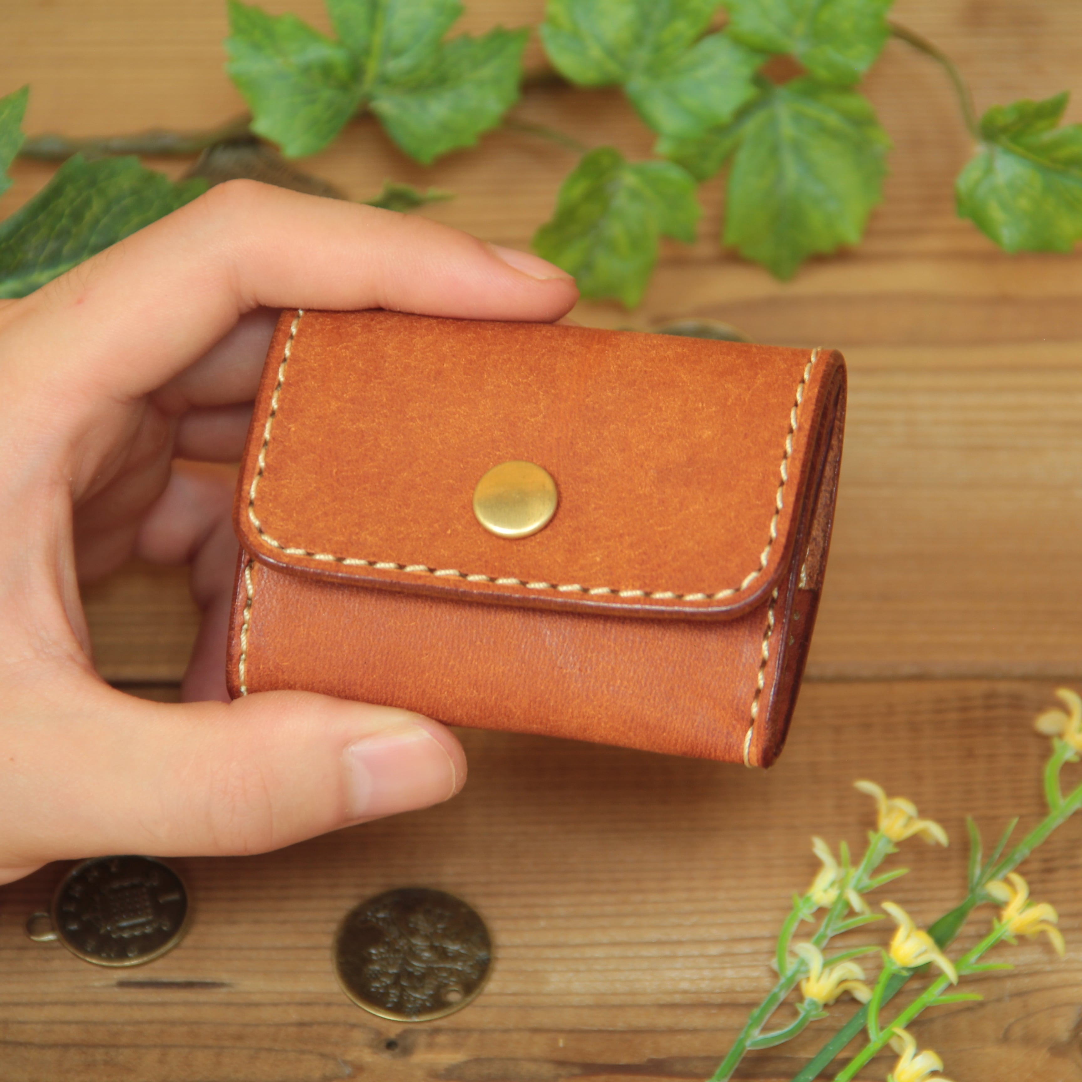 コインケース / キャメル | HANARE LEATHER オンラインショップ