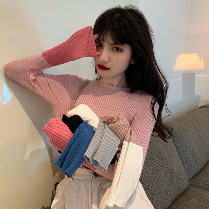 セーター シャツ オータムウィンタースタイルプルオーバー ニット 秋物 冬物 YY-ファッション61531161804