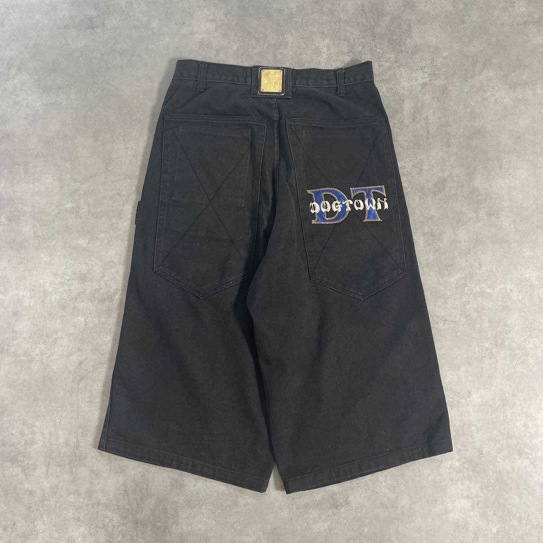 90s 極太 DOGTOWN ドッグタウン バギーハーフパンツ デニムショーツ