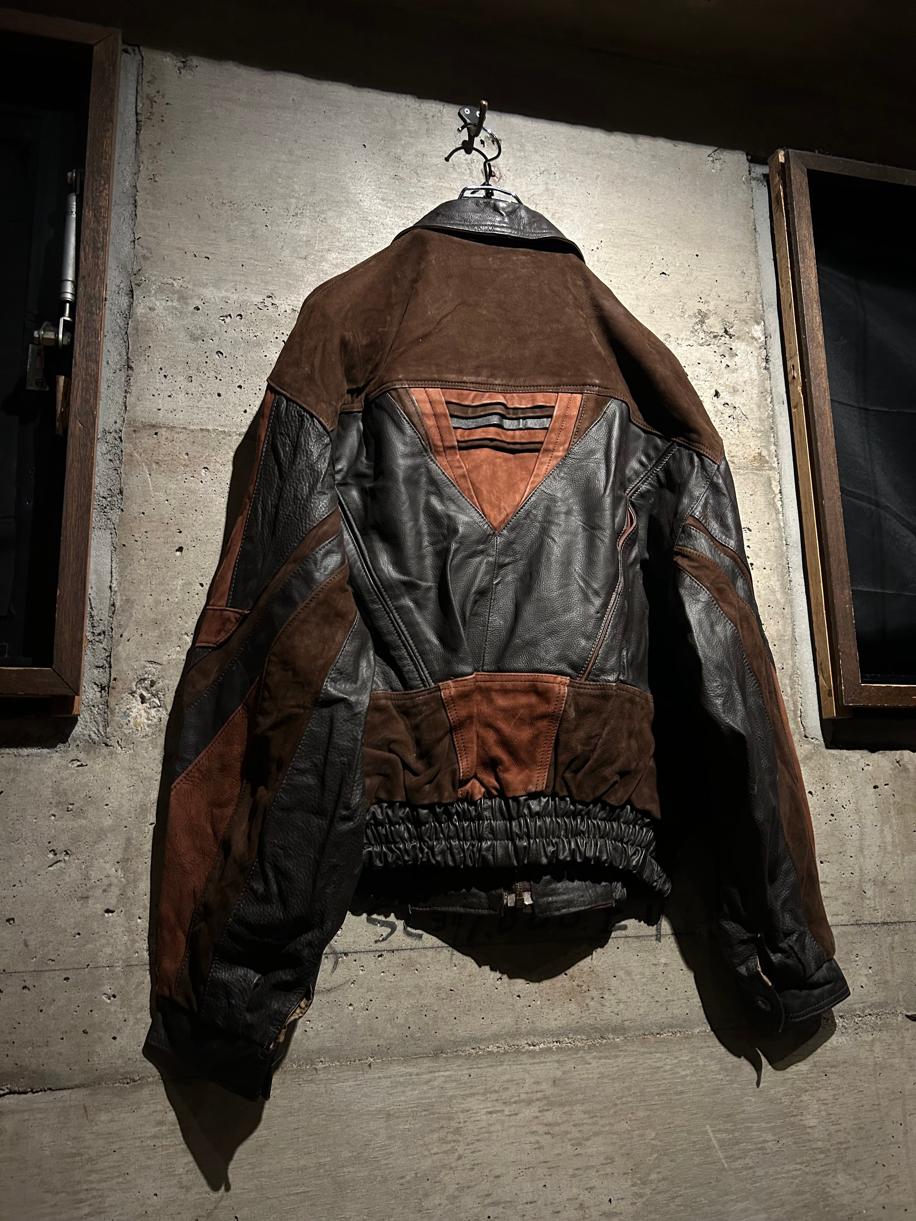 EURO古着80's90'sVintageオールレザージャケット切替フード付き EURO古着80's90'sVintageオールレザージャケット切替フード付き - メルカリ