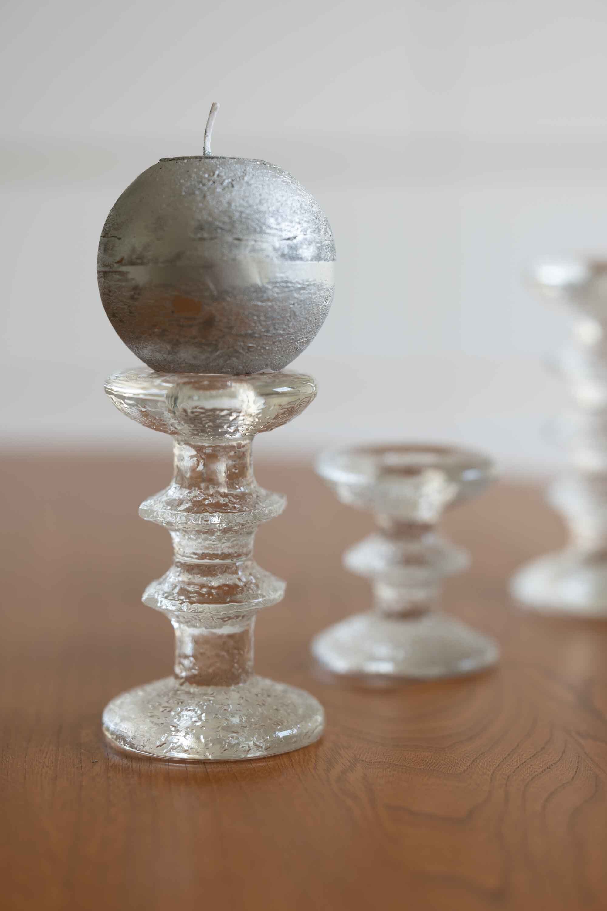 イッタラ (iittala) Finland キャンドルホルダー Festivo(ラテン語で祝祭や休日の意)ティモ サルパネヴァ (Timo Sarpaneva) デザイン1966年 キャンドルホルダー 2リング