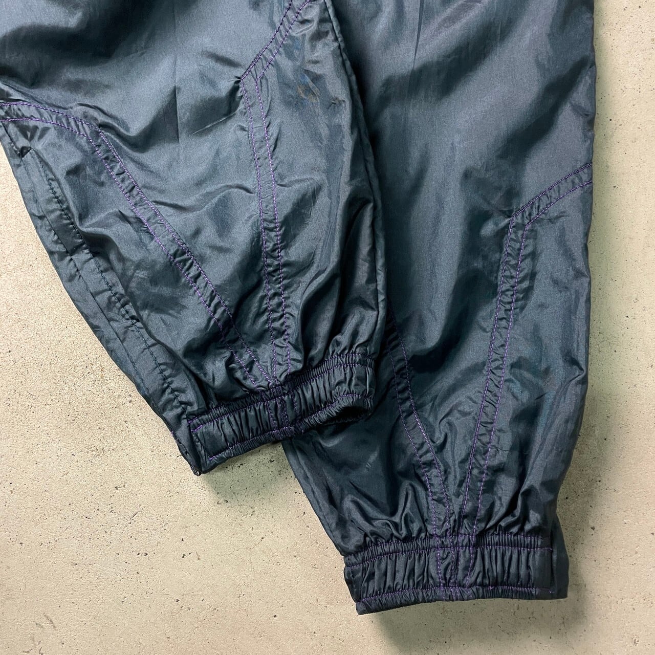 90年代 銀タグ NIKE ナイキ ナイロンパンツ スウォッシュロゴ 刺繍