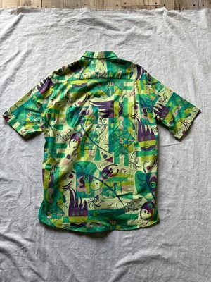 Light Green Artistic Pattern Shirt