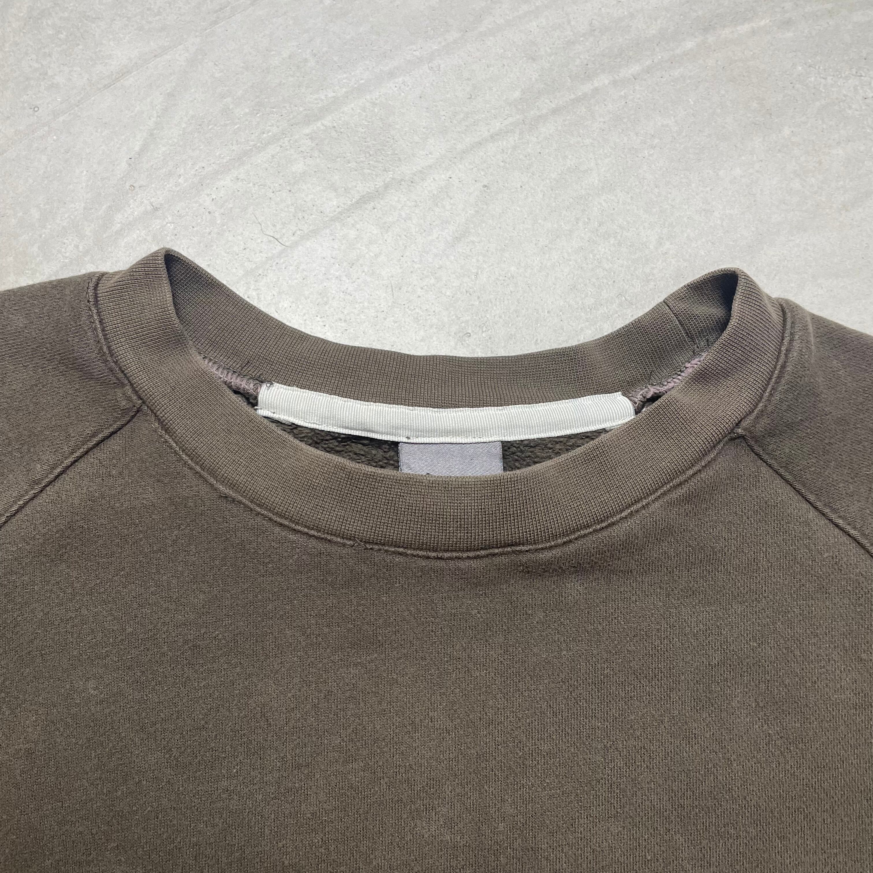 ビックサイズ NIKE ナイキ ロゴ刺繡 スウェットシャツ メンズXL 古着 カーキ【スウェット】