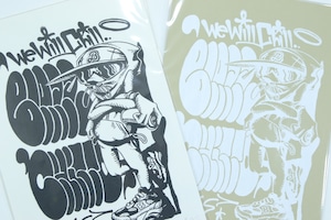 WeWillChill x Chitto Brand SilkScreen Publicity Poster A3 [WHITE]