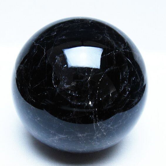 1Kg モリオン 黒水晶 丸玉 89mm スフィア 一点物 151-9310