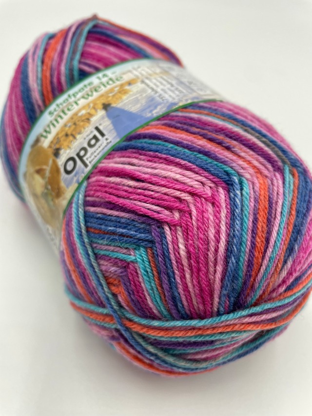 編む手が止まらない毛糸！Opalオパール- シャーフパーテ14 4ply/4本撚り 11192