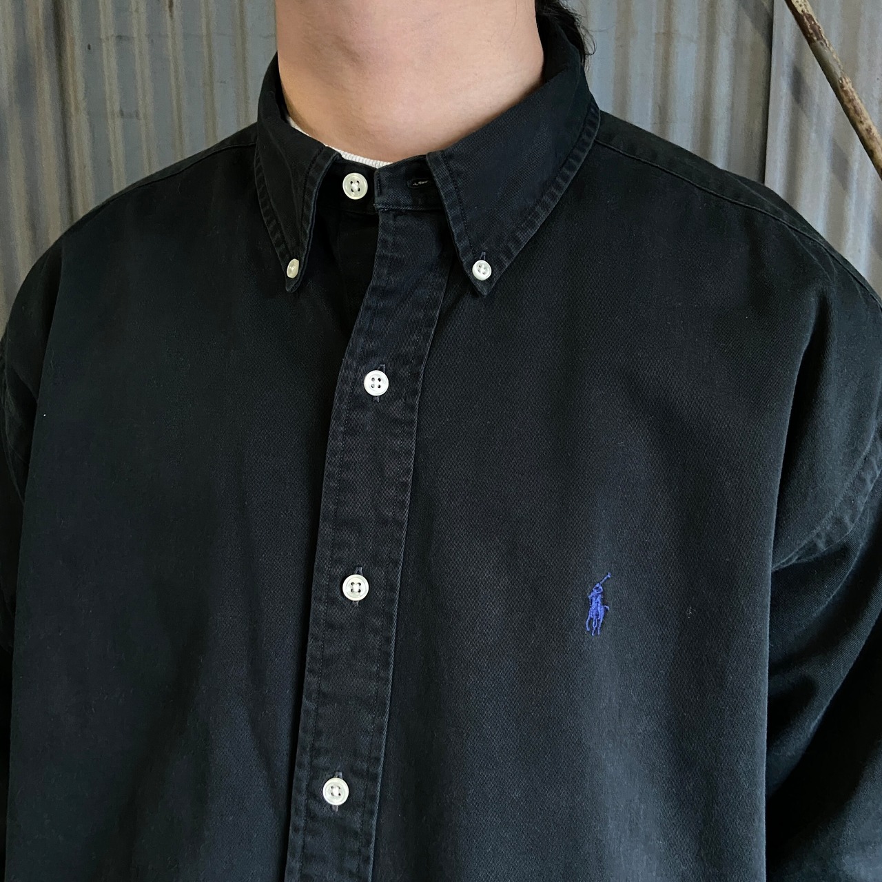90年代 Ralph Lauren ラルフローレン BLAKE 長袖 ボタンダウンシャツ 