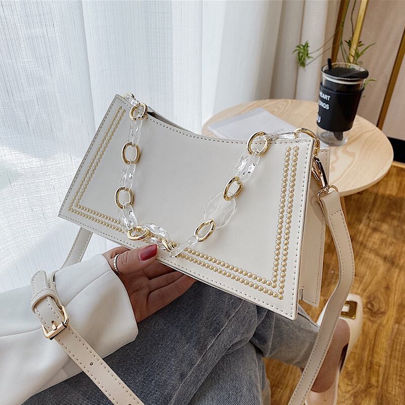 新しい小さなバッグ女性バッグ2020新しいトレンディなワイルドチェーンシングルショルダーメッセンジャーバッグ夏ネット赤い脇の下バッグ Tiancai_Wing_Bag4816774