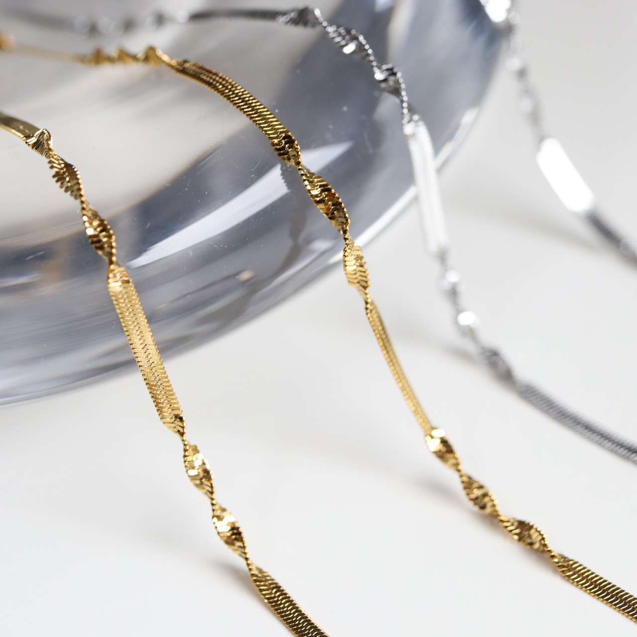 9/18(金)21時新作発売*stainless ribbon necklace