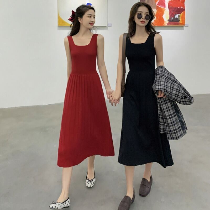 スプリング薄手ウェストニットAラインスカート 春物 1号婦人1329320492