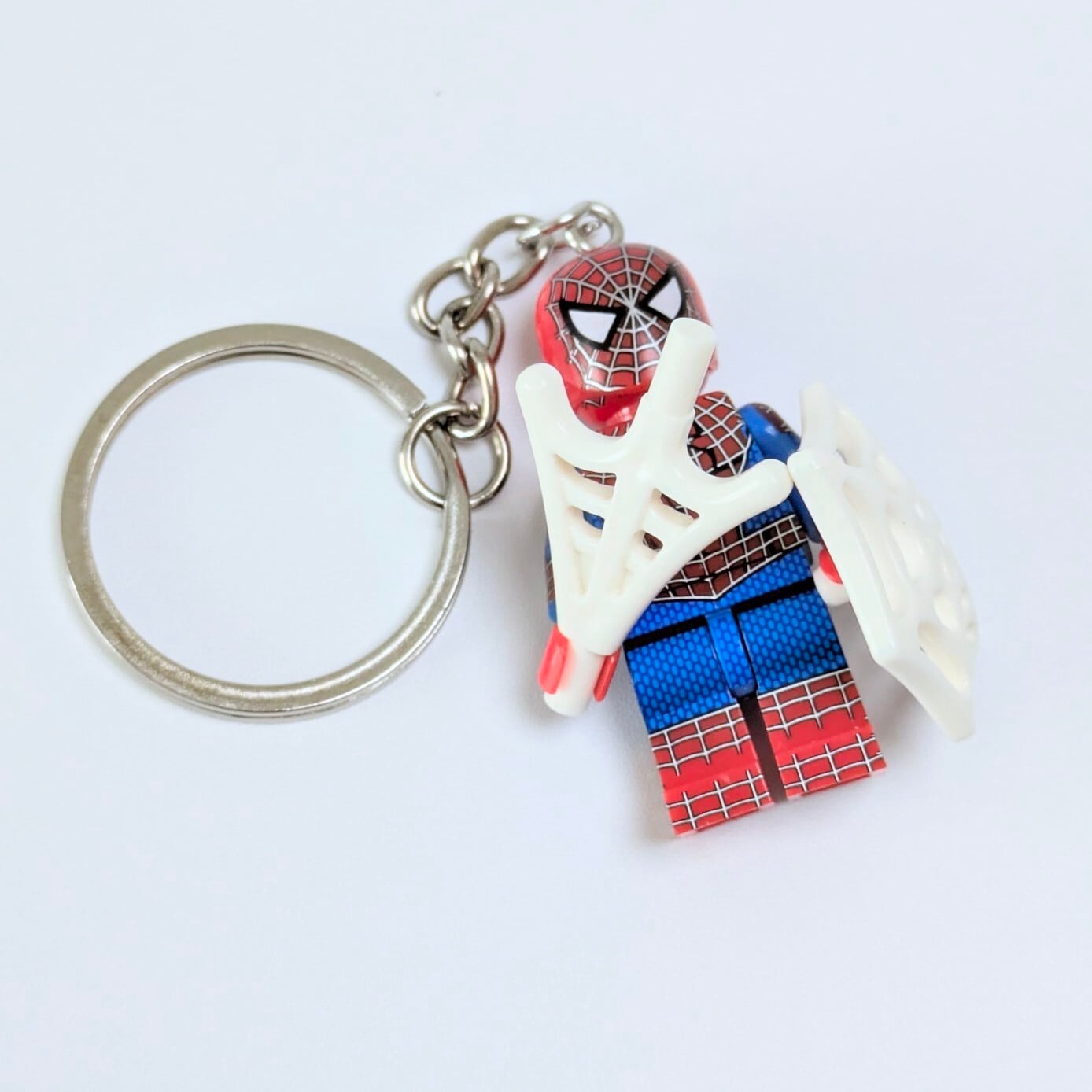 再入荷！★ブロックフィギュアキーホルダー★【 Spider-Man ( スパイダーマン )】 実写ver. / X-MEN / ニューアベンジャーズ / MARVEL〚アメリカン雑貨 アメトイ〛