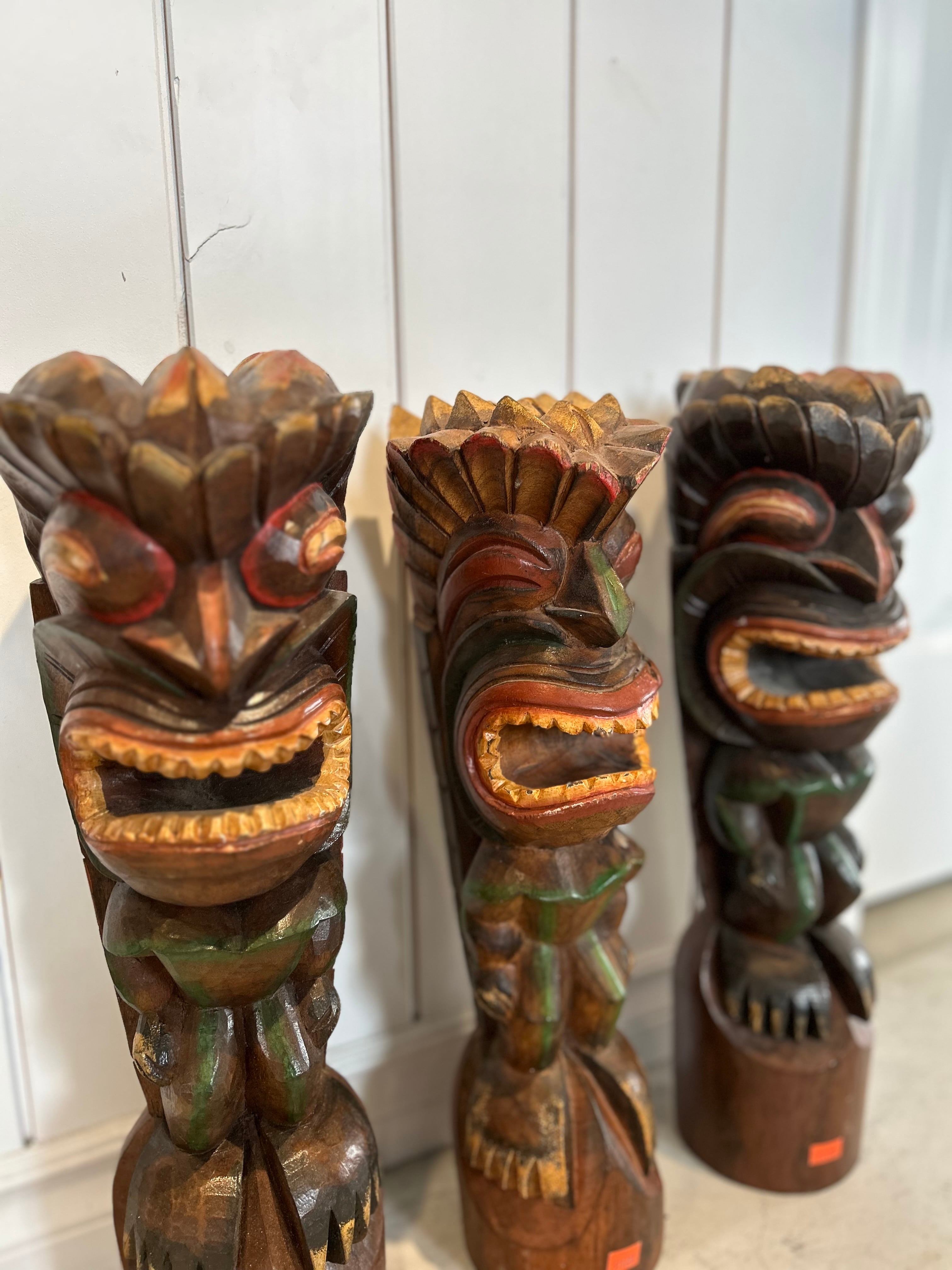 TIKI ティキ 木彫り像 守り神 魔除け お守り | Y&market