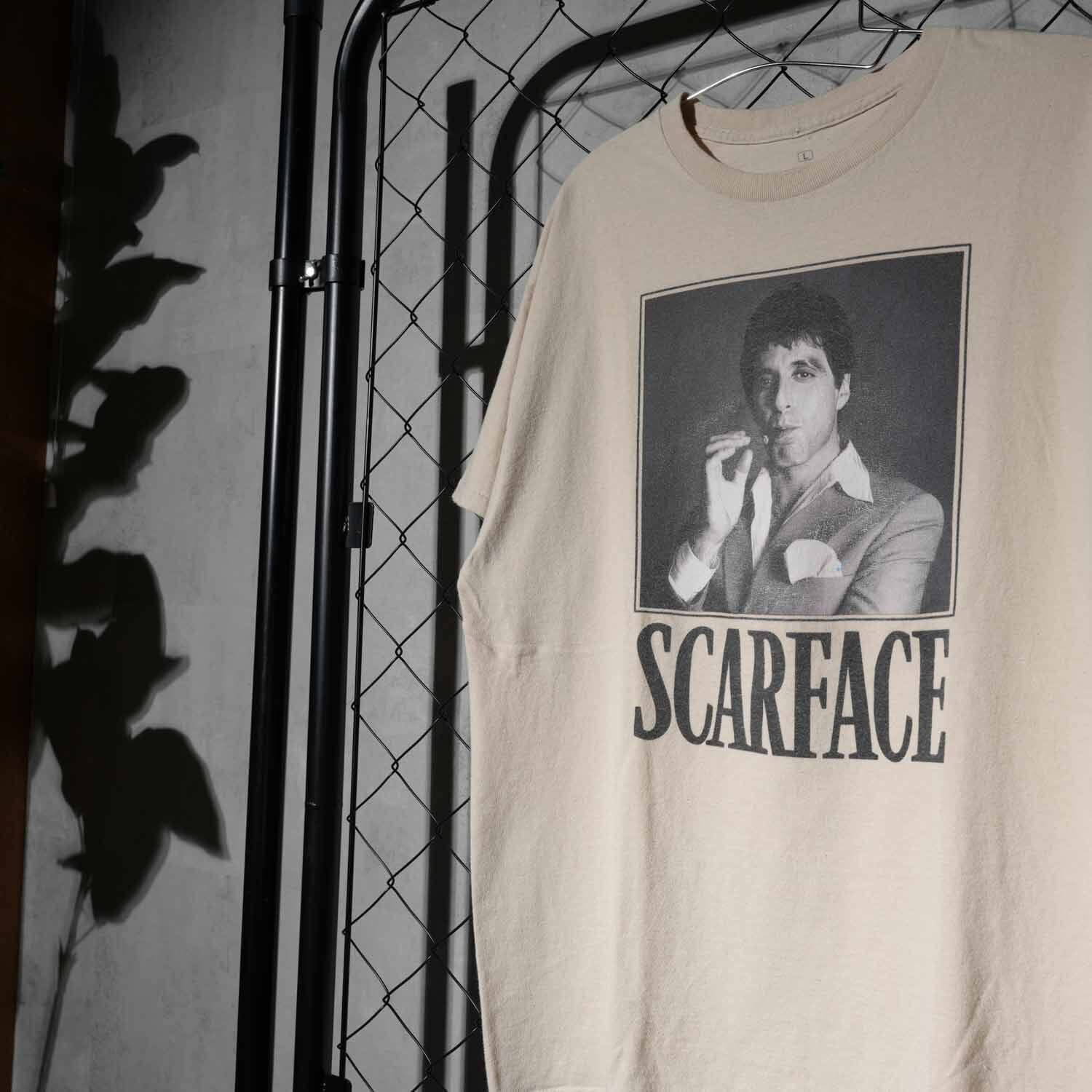 スカーフェイス SCARFACE Tシャツ ムービーtee Lサイズ ベージュ 映画
