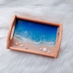 海色カフェトレイ✳︎コースター✳︎海レジンアート オーシャンアート
