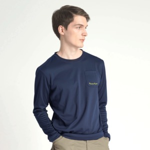 メンズ EVAEDGE ロングスリーブTシャツ（ネイビー）P821FLSM01