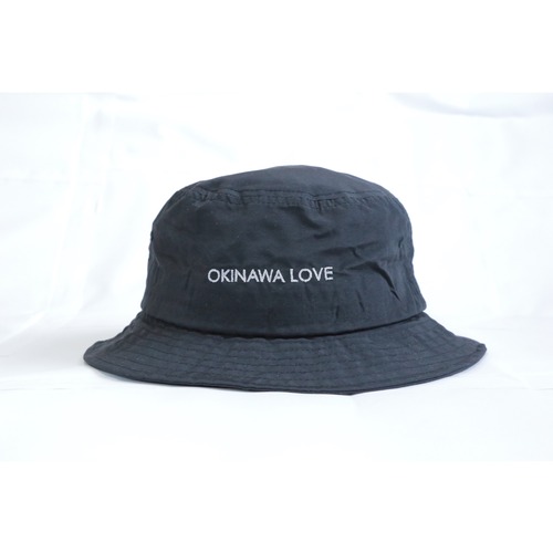 OKINAWA LOVE BUCKET HAT ( BLACK )