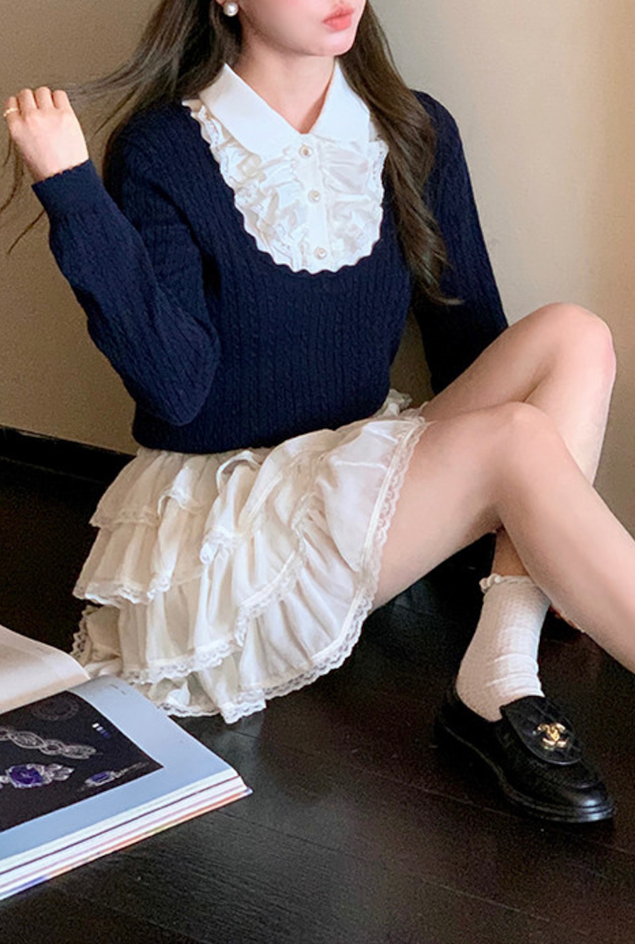 フリルティアードミニスカート LK1815