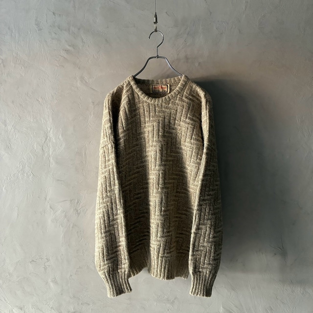 -Alan Paine- 80's Alpaca Geometric Knit