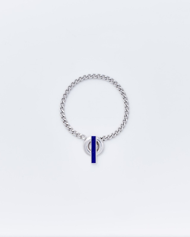 Slit Stone Bracelet - Lapis Lazuli