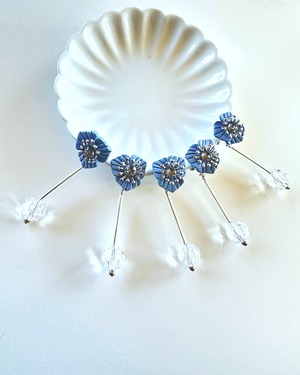 mini MAKE flower【 light blue 】